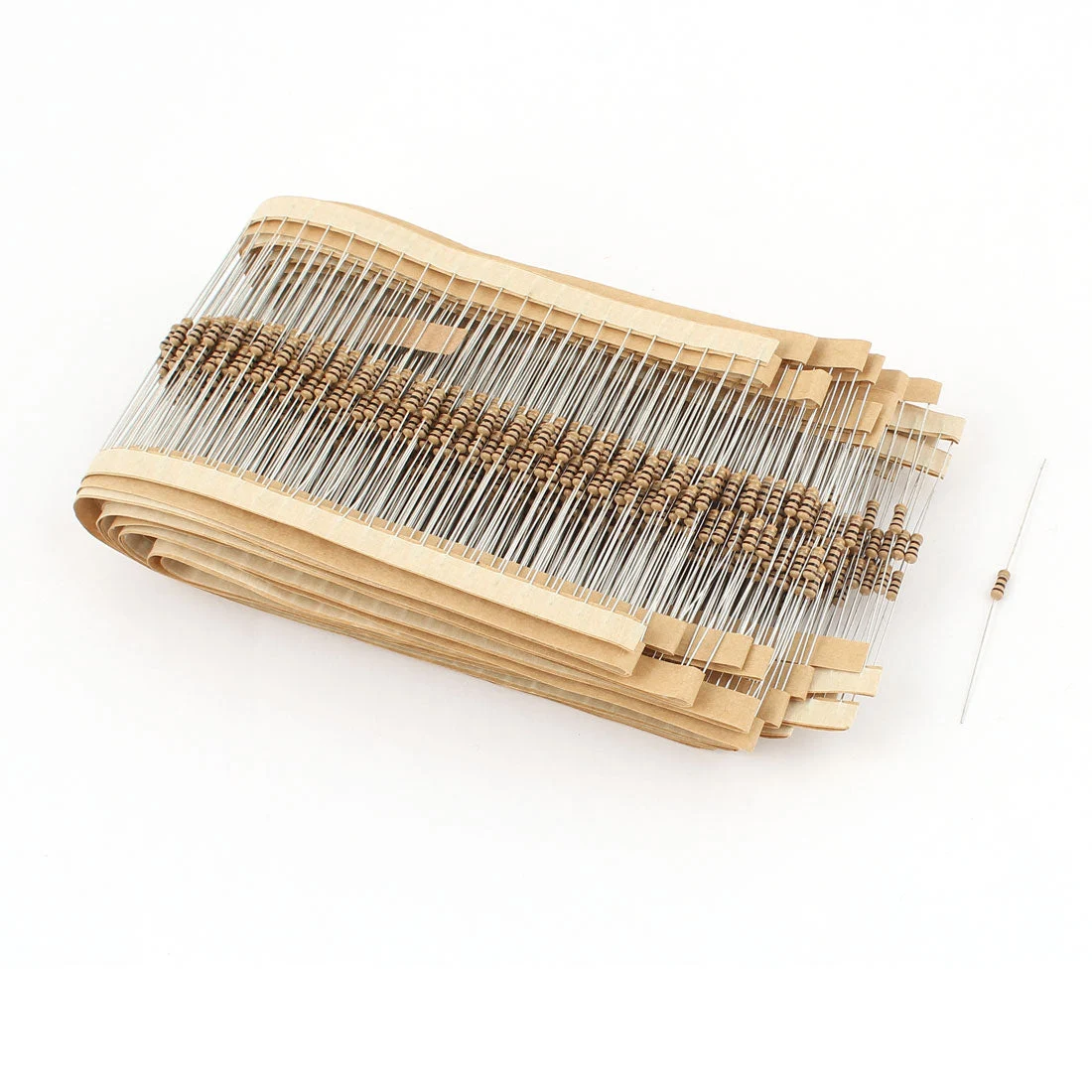 1000pcs 1/4W 100 Ohm 5% Axial Lead 4 Bands Carbon Film Resistor
