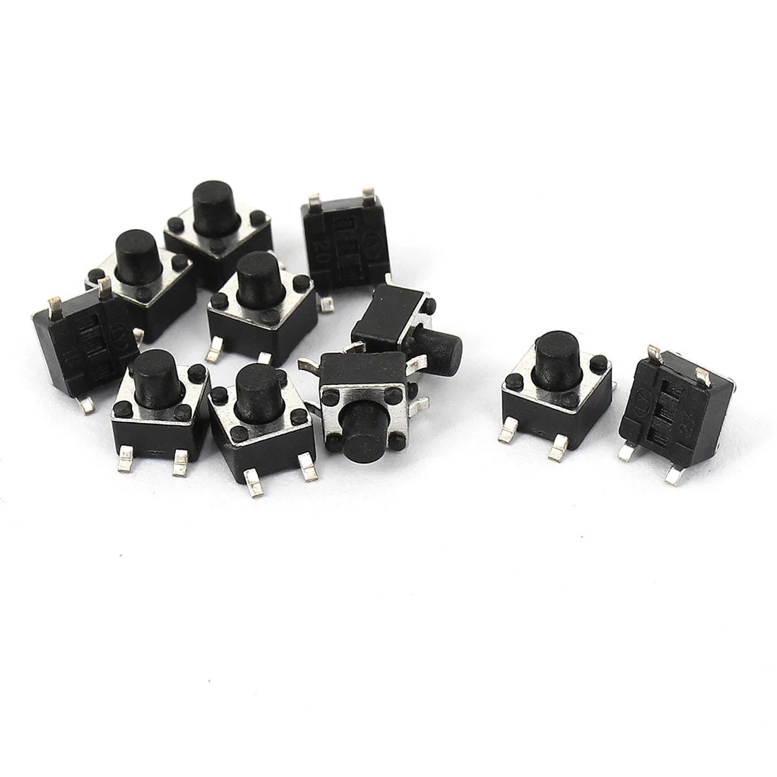 10pcs Surface Mounted Devices SMT Surface Mount Momentary Mini Round Tact Tactile Push Button Switch 4.5x4.5x5.5mm
