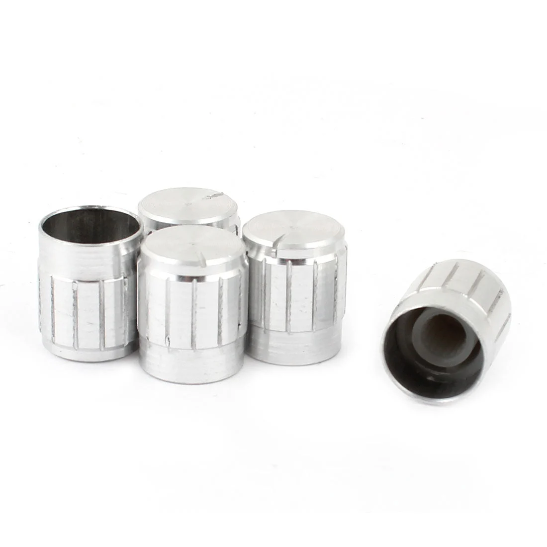 5pcs Aluminum Alloy Potentiometer Volume Control Knob 14mm x 17mm