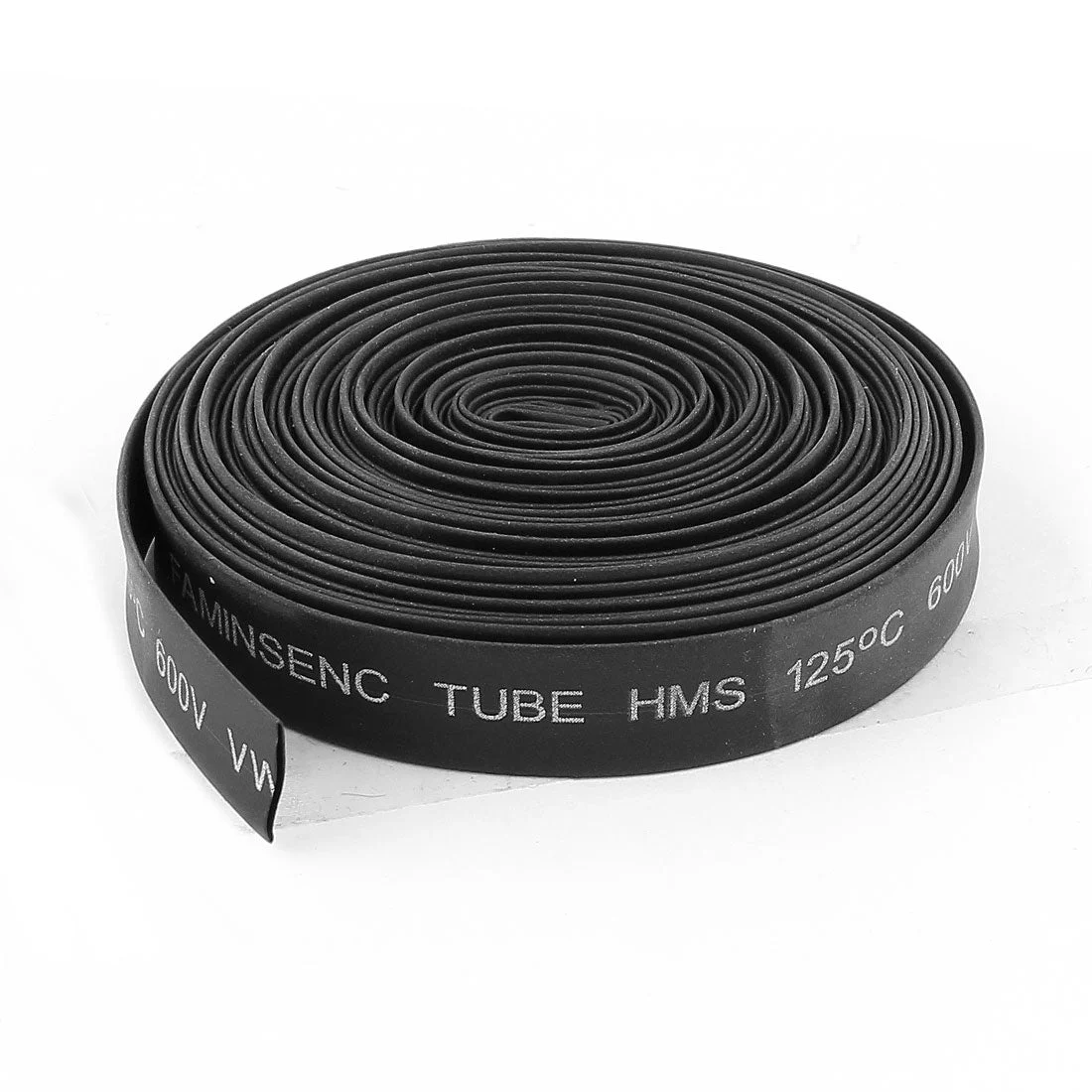 Uxcell Black 6.5M 21Ft 7mm Dia Heat Shrinkable Tube Shrink Tubing