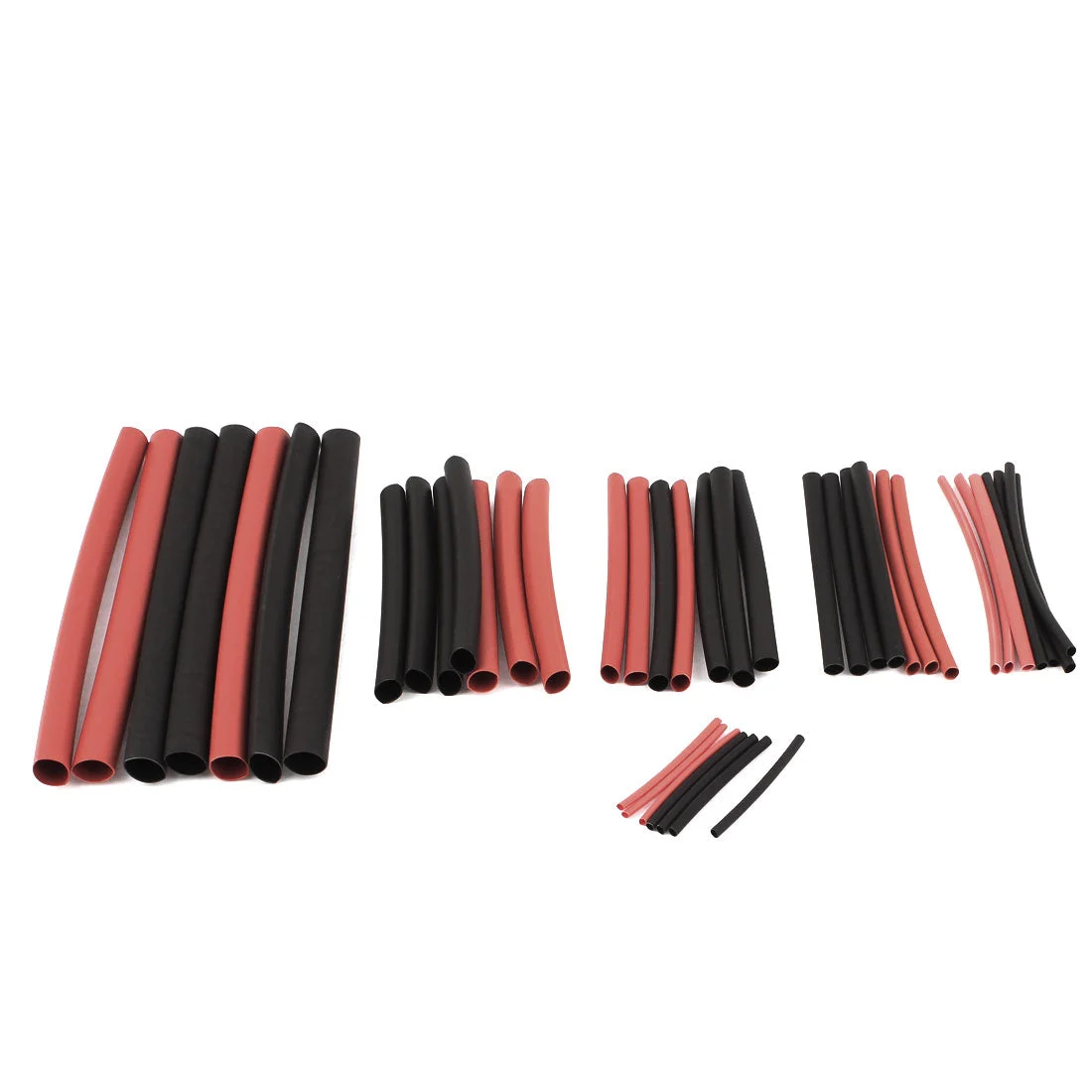 Uxcell 42Pcs Assortment Kit 2:1 Heat Shrink Tubing Sleeving Tube Wrap Wire 6 Sizes Kit