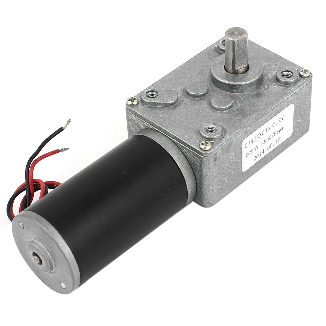 DC 24V 5RPM High Torque Turbine Worm Gear Box Geared Motor 634JSX634-31ZY