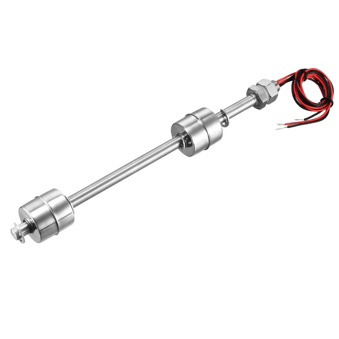 212mm Stainless Steel Two Channel Water Level Liquid Sensor Vertical Float Ball Switch