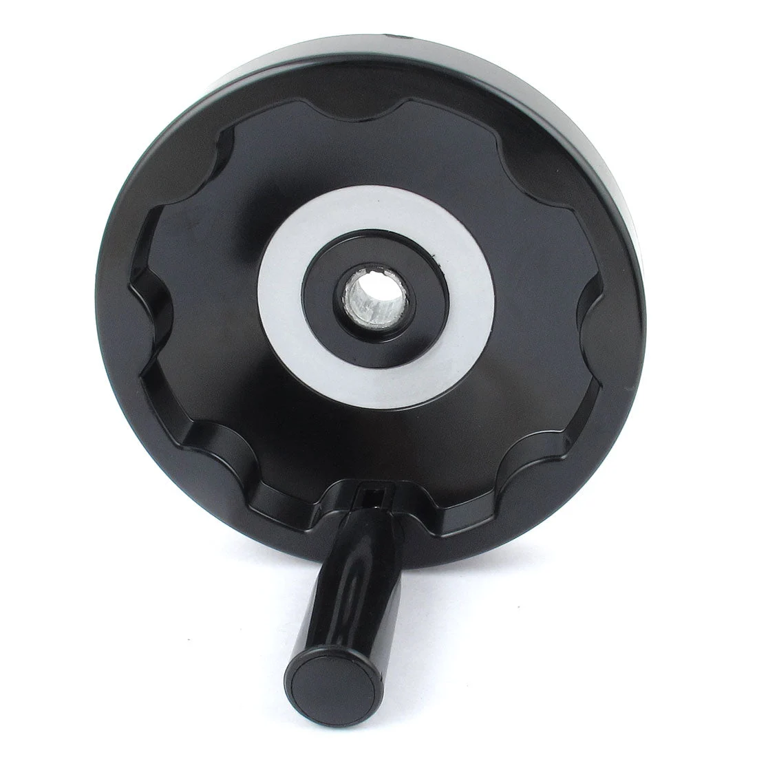 Uxcell 16mm x 160mm Inside Ripple Handwheel w Folding Revolving Handle for Machine Lathe