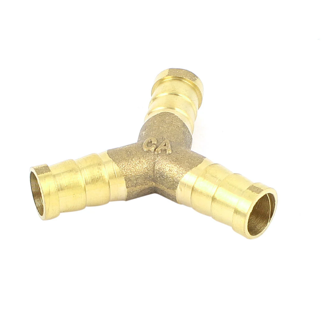 10mm Brass 3 Way Y Shaped Connector Air Water Fitting Tube Fuel Hose Joiner