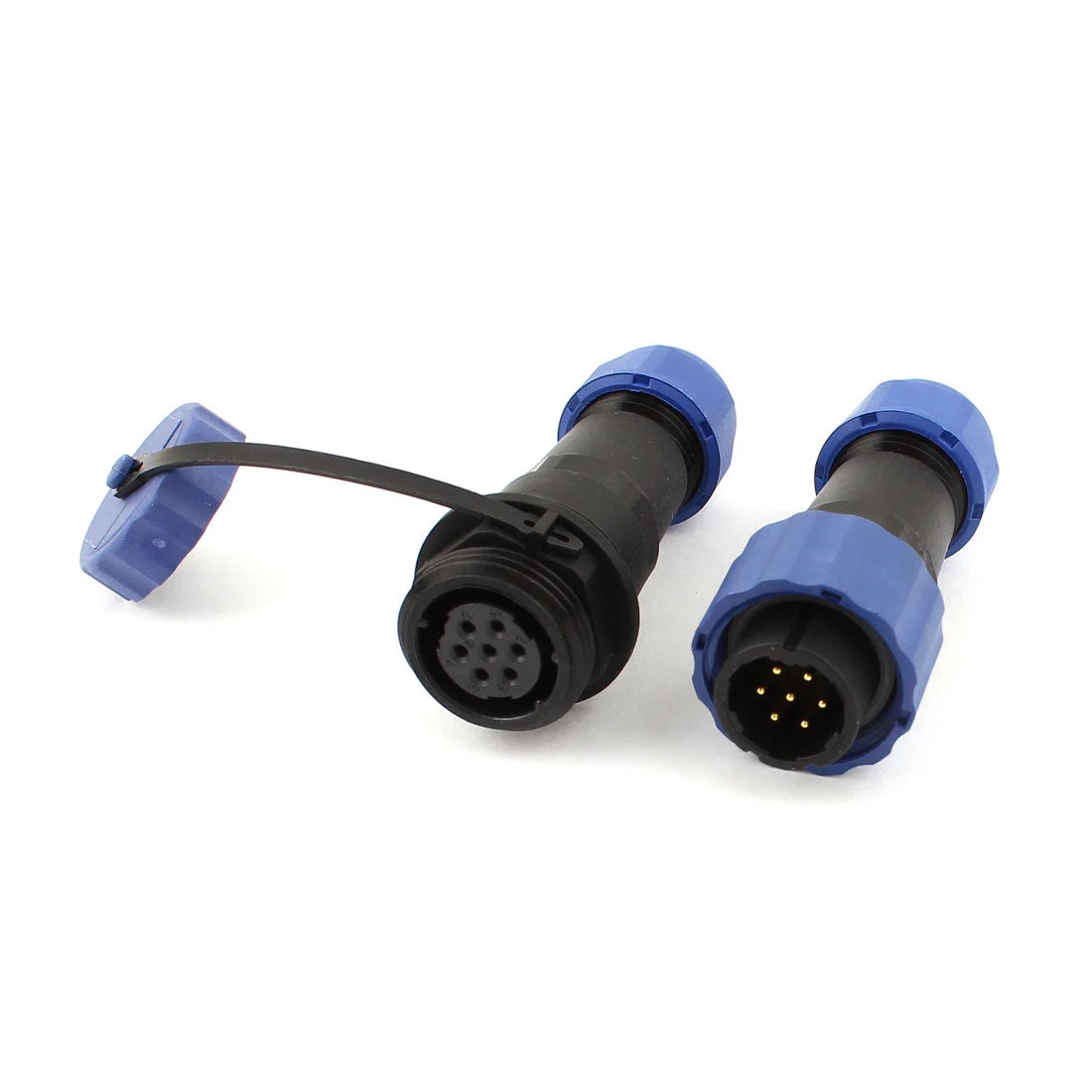 Waterproof Aviation Cable Connector w Socket SD16-7 7 Pin IP68