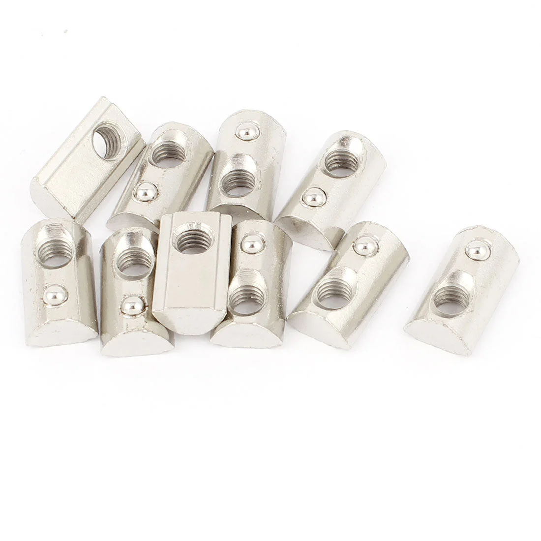 10pcs 30 Series M6 Slide-In Ball Spring T Slot Nut 20.7mmx11.5mmx6.7mm