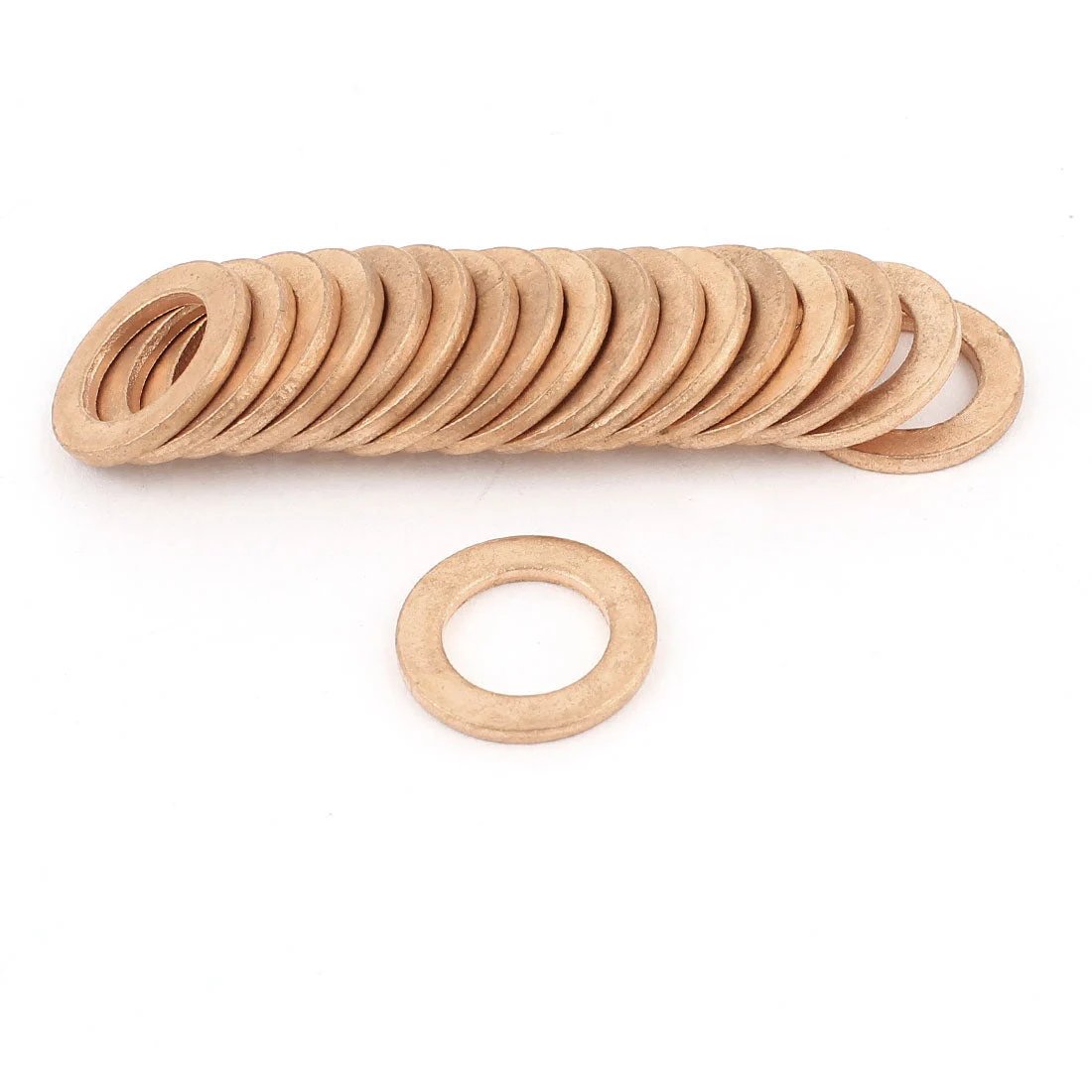 20Pcs 10mmx16mmx1.5mm Copper Crush Washer Flat Gasket Fitting