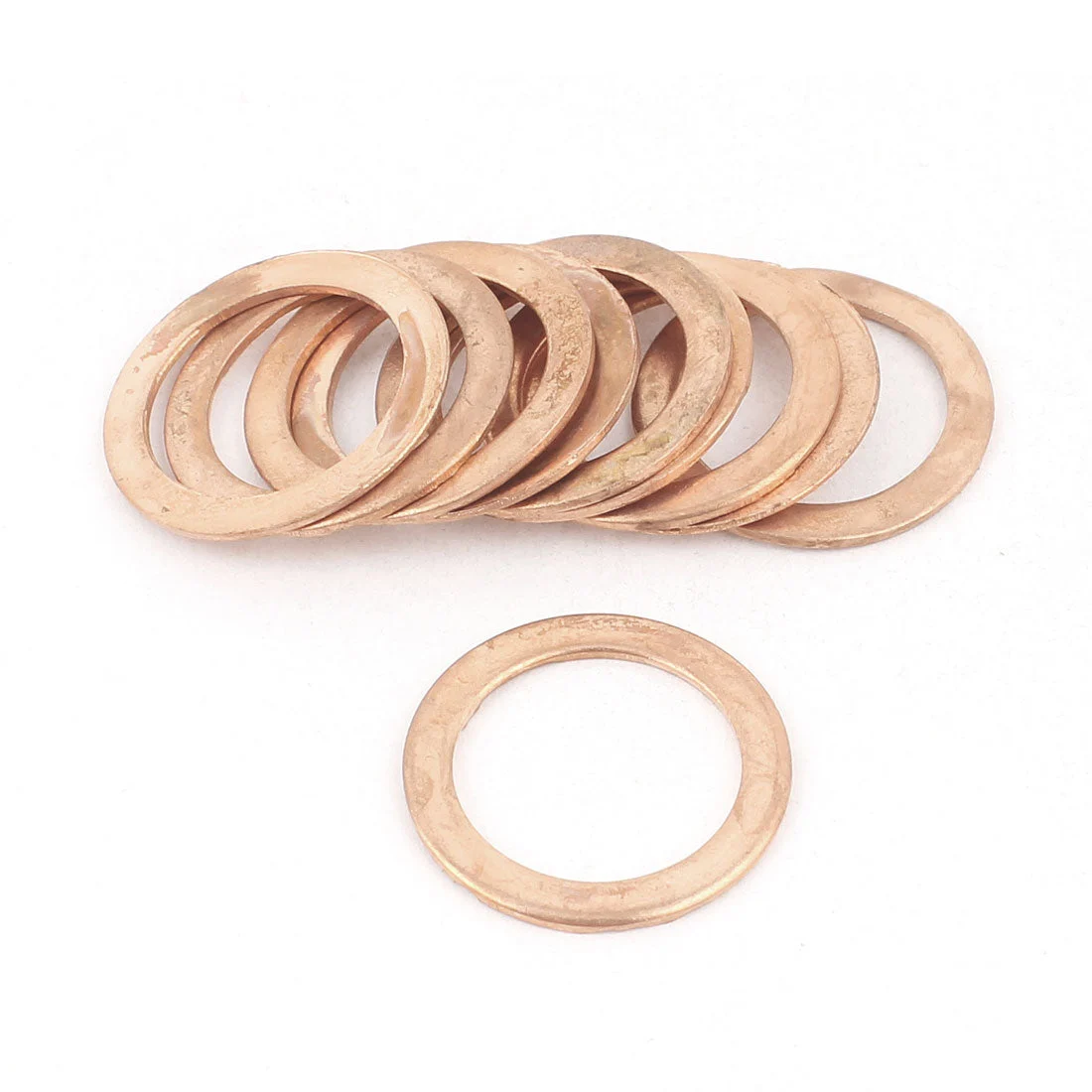 10PCS 22mm OD 16mm ID 1mm Thick Copper Washer Flat  Oil Brake Line Seal