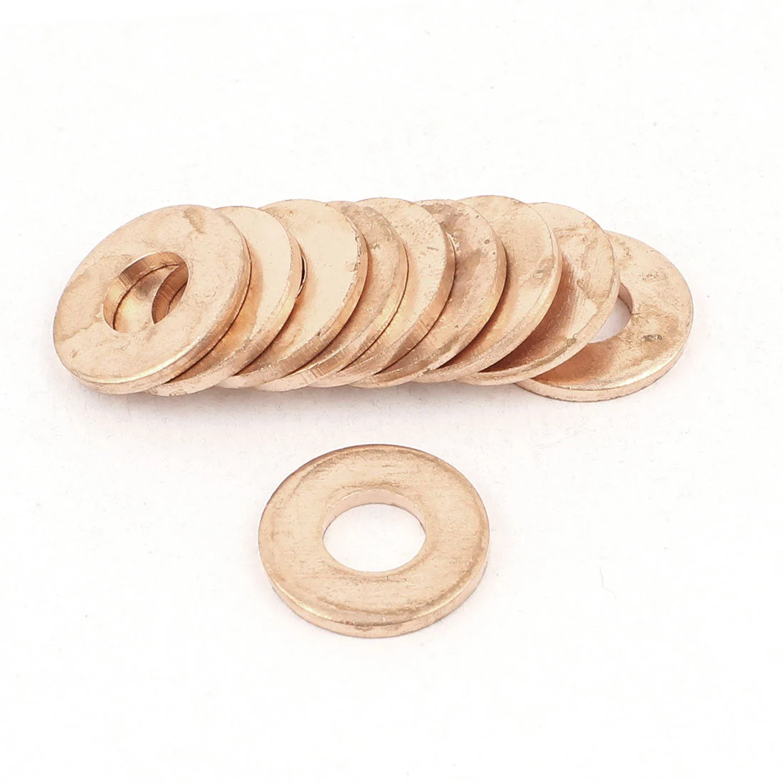 10PCS 14mm OD 6mm ID 1.5mm Thick Copper Washer Flat  Oil Brake Line Seal