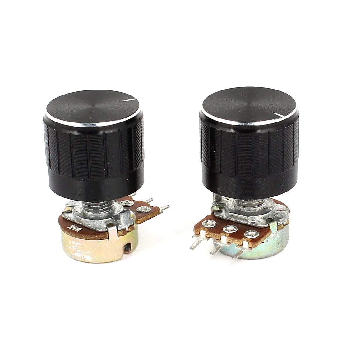 2 Pcs B5K 5K Ohm 3 Terminals Rotary Audio 1 Linear Potentiometer Pot
