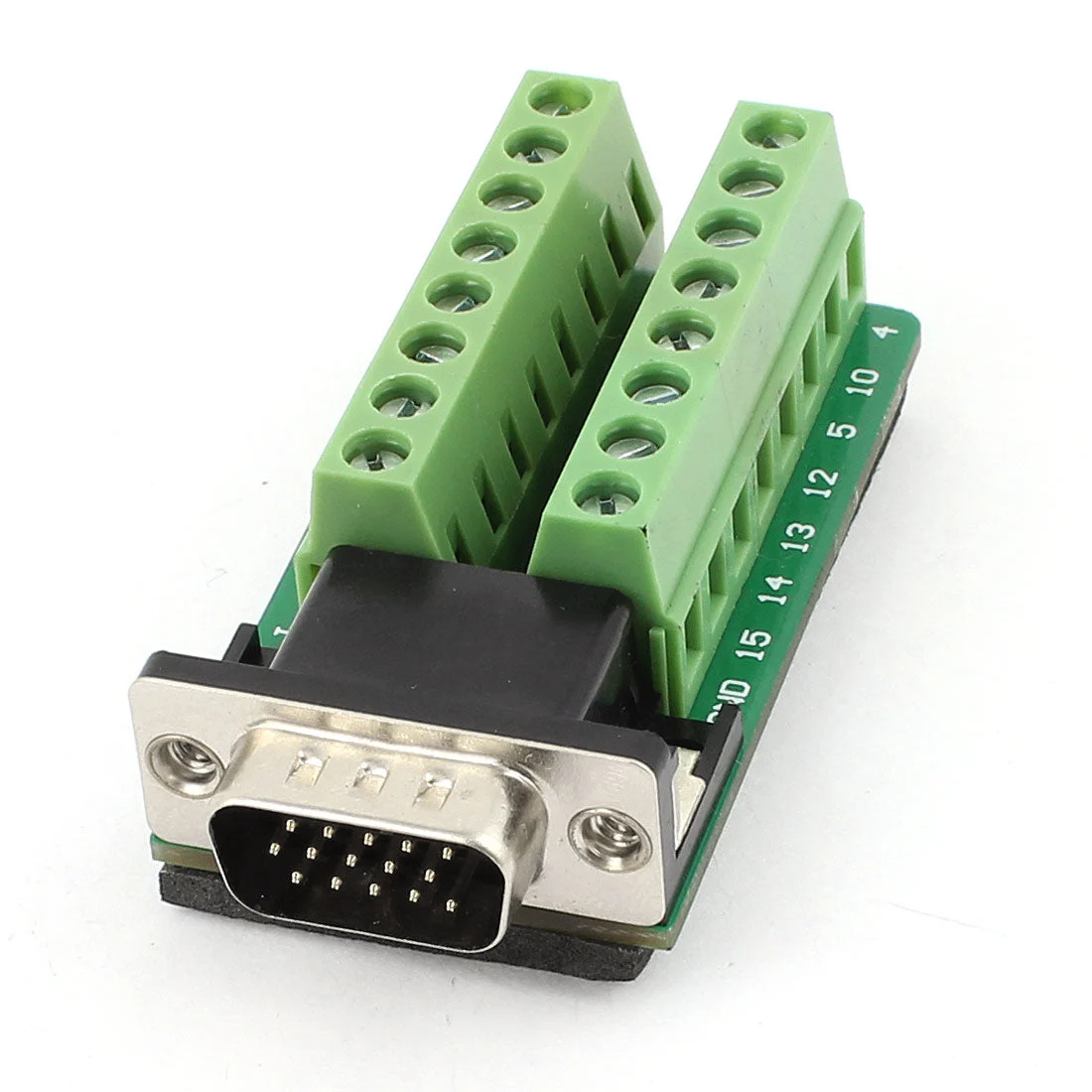 D-SUB DB15 VGA Male 3Row 15Pin to Terminal Breakout Board Connectors