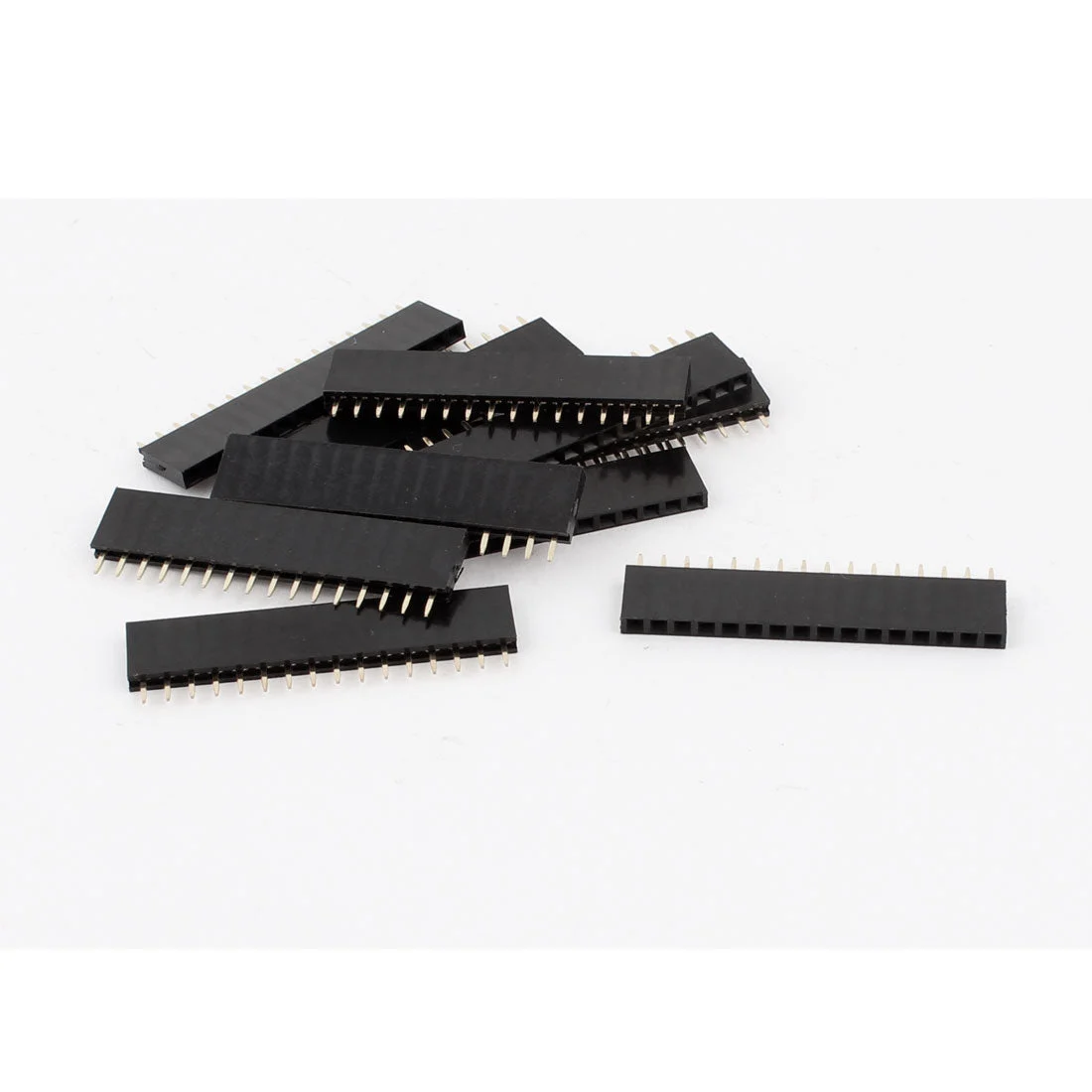 10PCS 16Pin 2.54mm Single Row Straight PBC Female Pin Header Strip