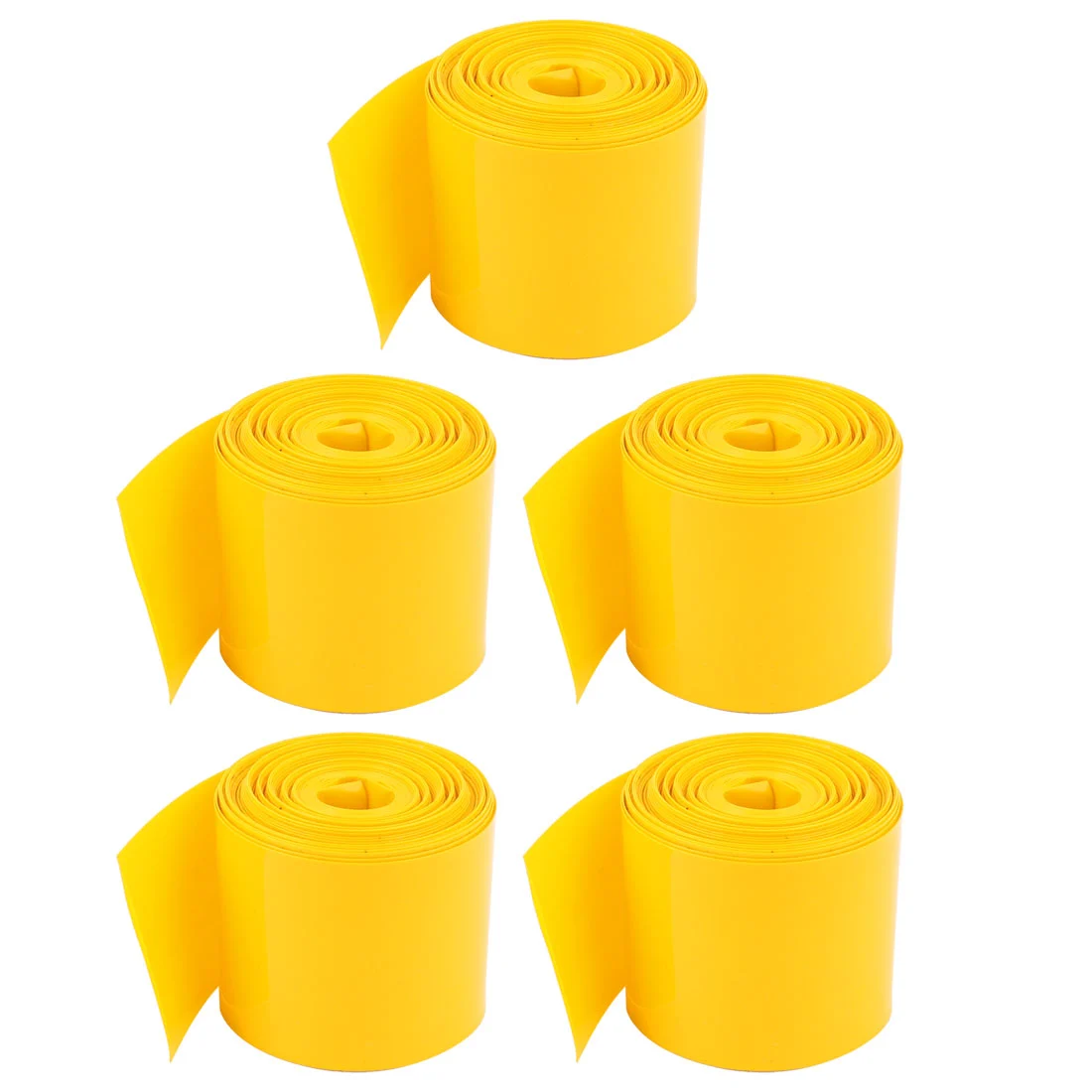 5pcs 29.5mm PVC Heat Shrink Tubing Yellow 2Meter for 1 x Battery