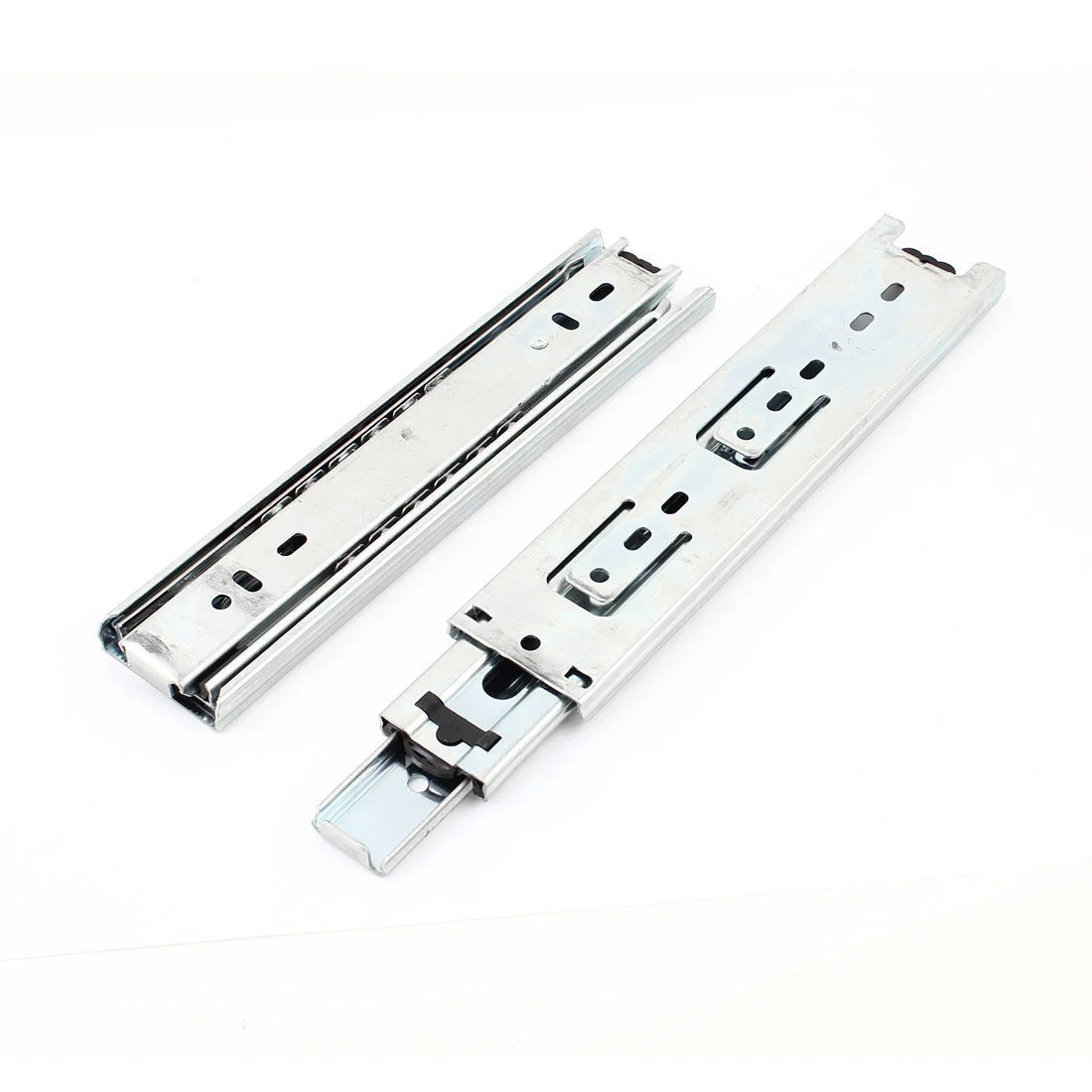 2 Pcs Closet Drawer Full Extend Ball Bearing Telescopic Slides Rails 20cm Length