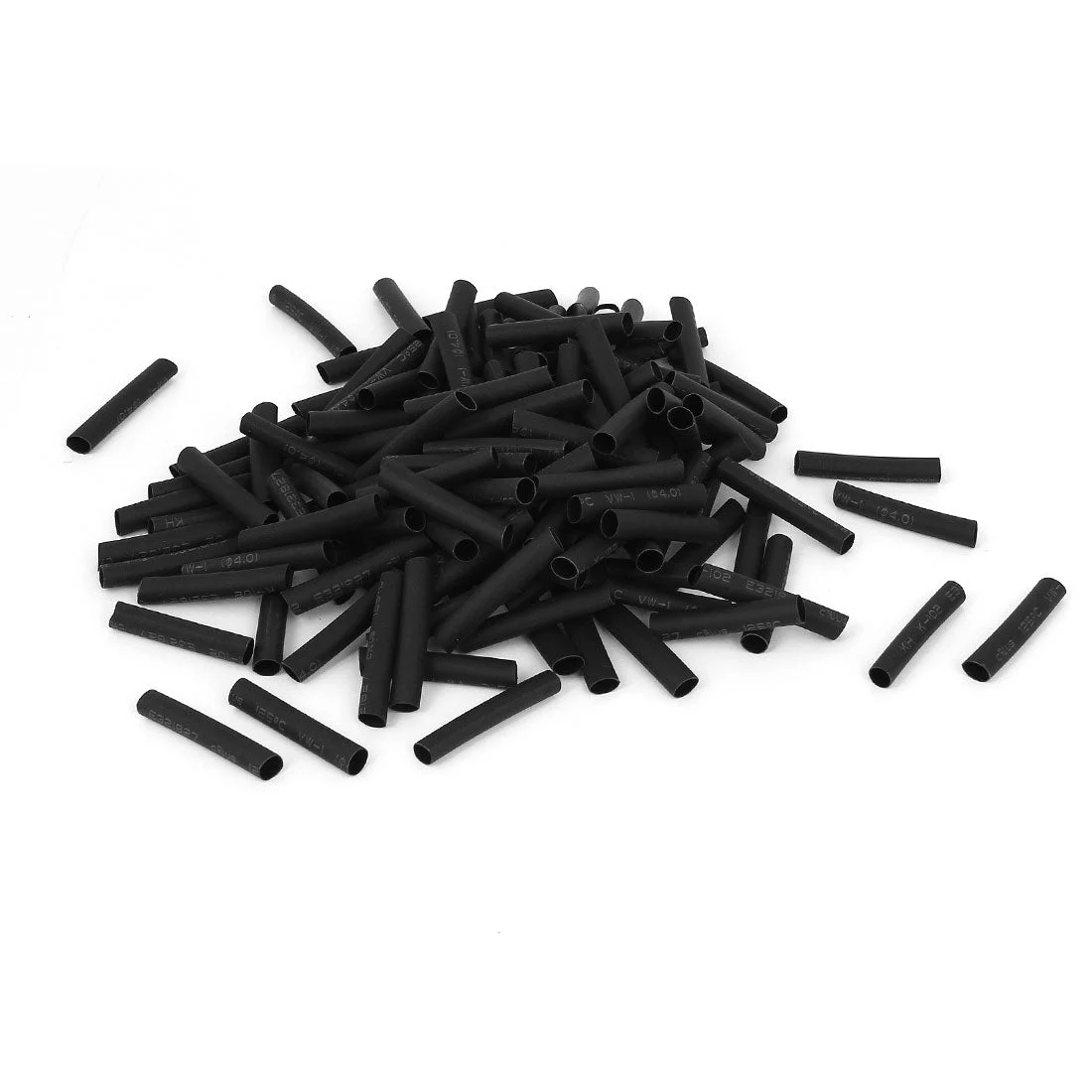 Uxcell 300pcs 30mm Long 4mm Dia Polyolefin 2:1 Heat Shrink Tubing Shrinkable Tube Wrap Wire