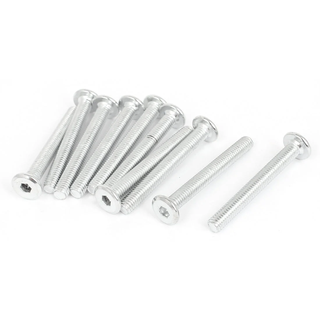 10 Pcs Countersunk Flat Head Cap Socket Hexagon Key Bolts Screws M6x50mm