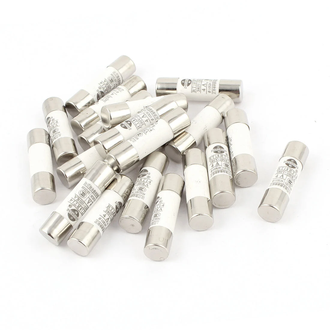 20 pc RO15 RT18 RT14 Cylindrical Tube Fuse 4A 380V 10x38mm