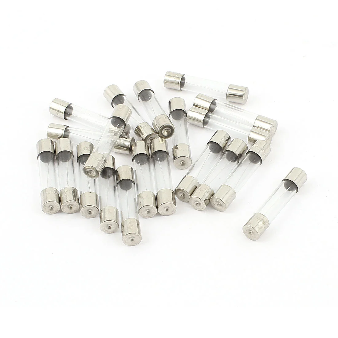 20pcs 6x30mm Quick Blow Fast Acting Low Breaking Capacity Cartridge Glass Tube Fuse 6.3A 250V