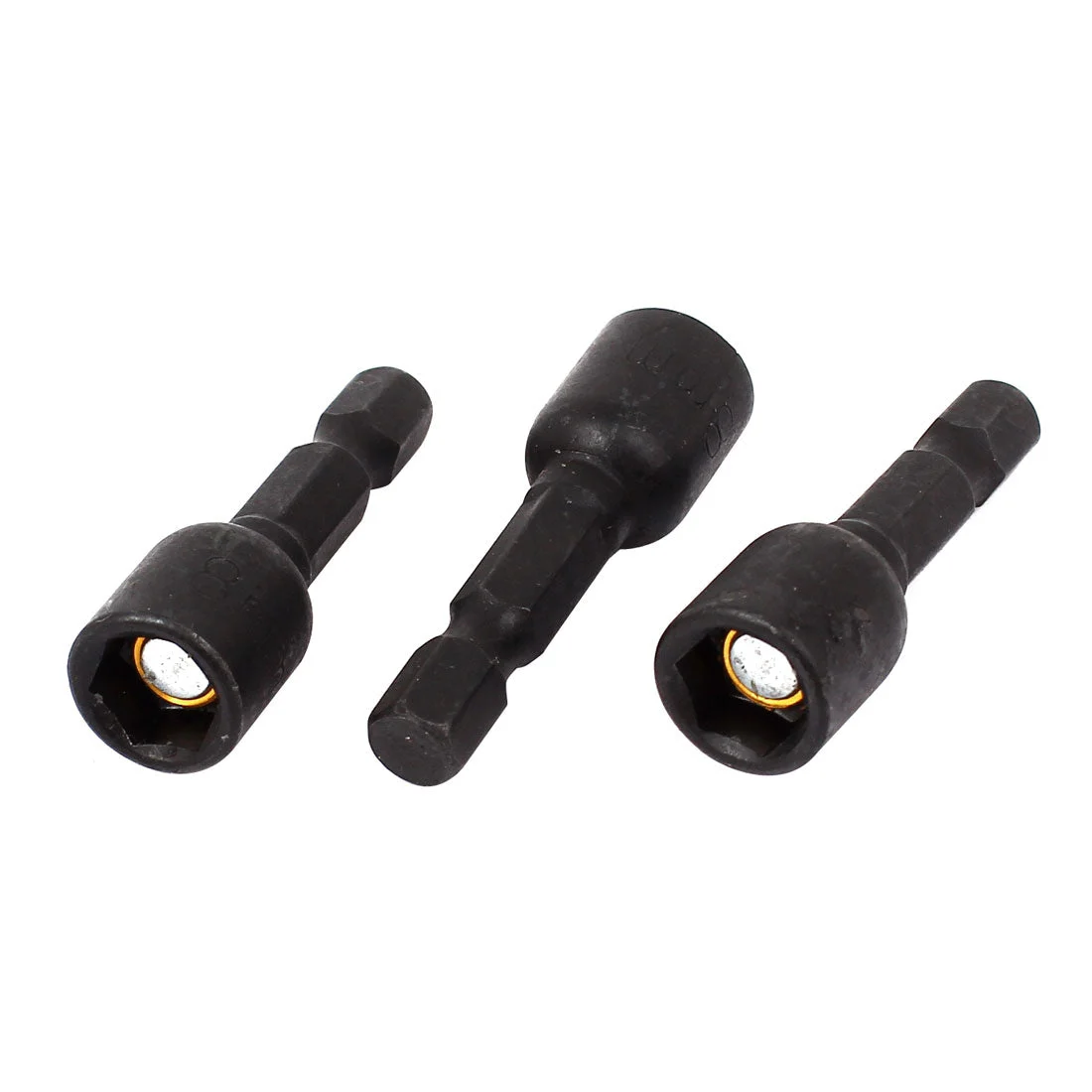 Uxcell a15030500ux0250 1/4" Shank 5/16" Hex Magnetic Nut Driver Socket Adapter (3 Piece)