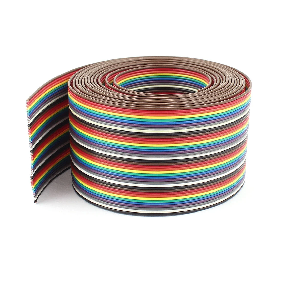 10ft 40 Way 40-Pin Rainbow Color Flat Ribbon Cable  1.37mm Pitch