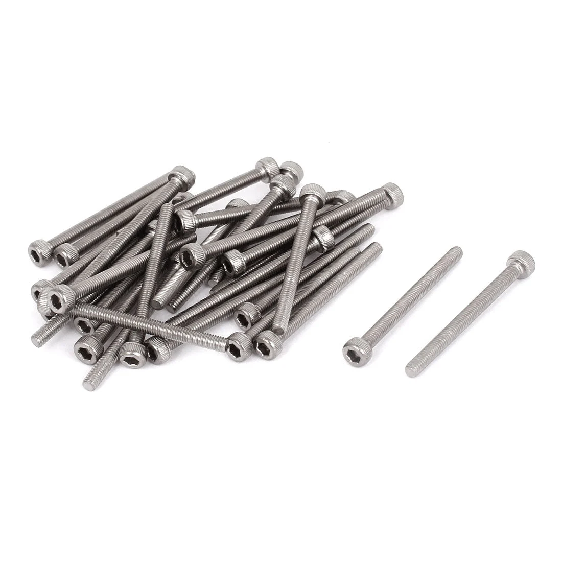 M3x35mm 0.5mm Pitch Stainless Steel Bolts Socket Cap Head Hex Key Screws 30pcs