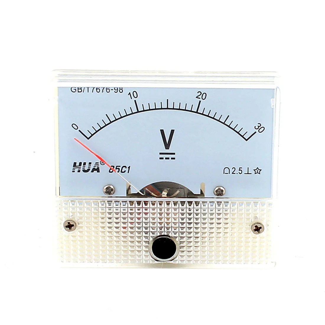 85C1 DC 0-30 Volt Measuring Rectangle Analog Panel Voltmeter Gauge