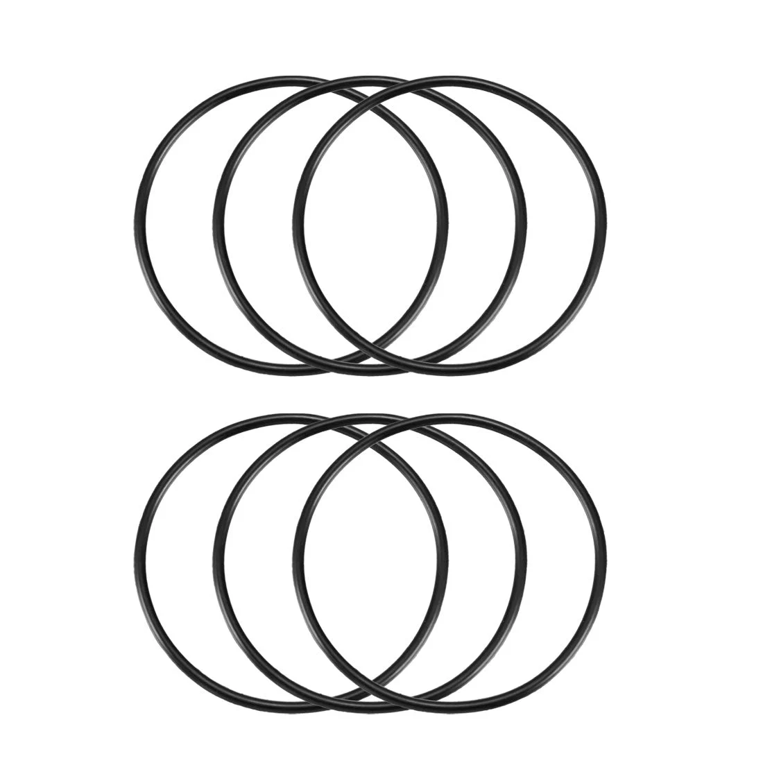 Nitrile Rubber O-Rings, 82mm OD 75mm ID 3.5mm Width, Metric Sealing Gasket, Pack of 6
