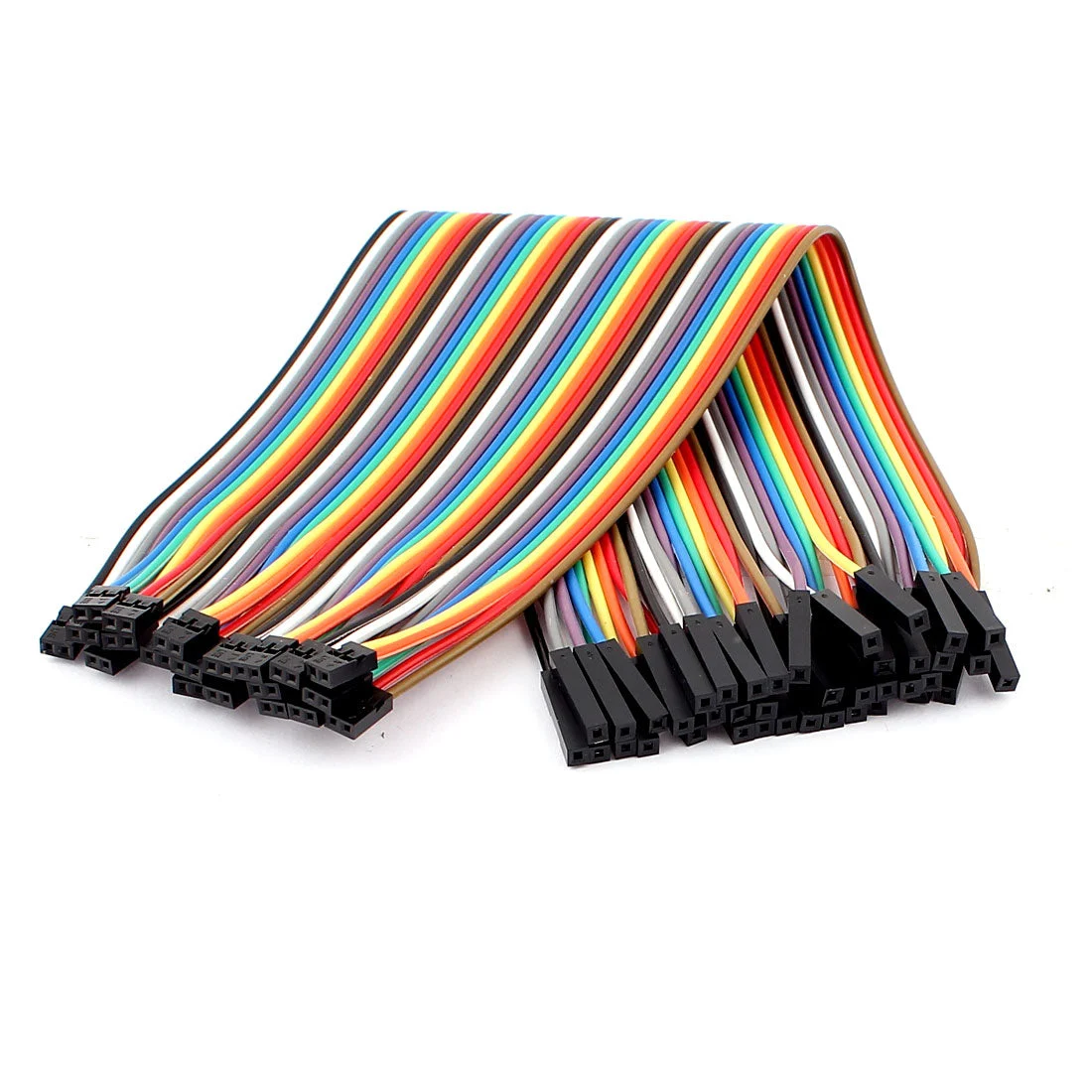 20Pcs 1P 2.54mm to 2P 2.0mm Female Jumper Cables Wire 20cm