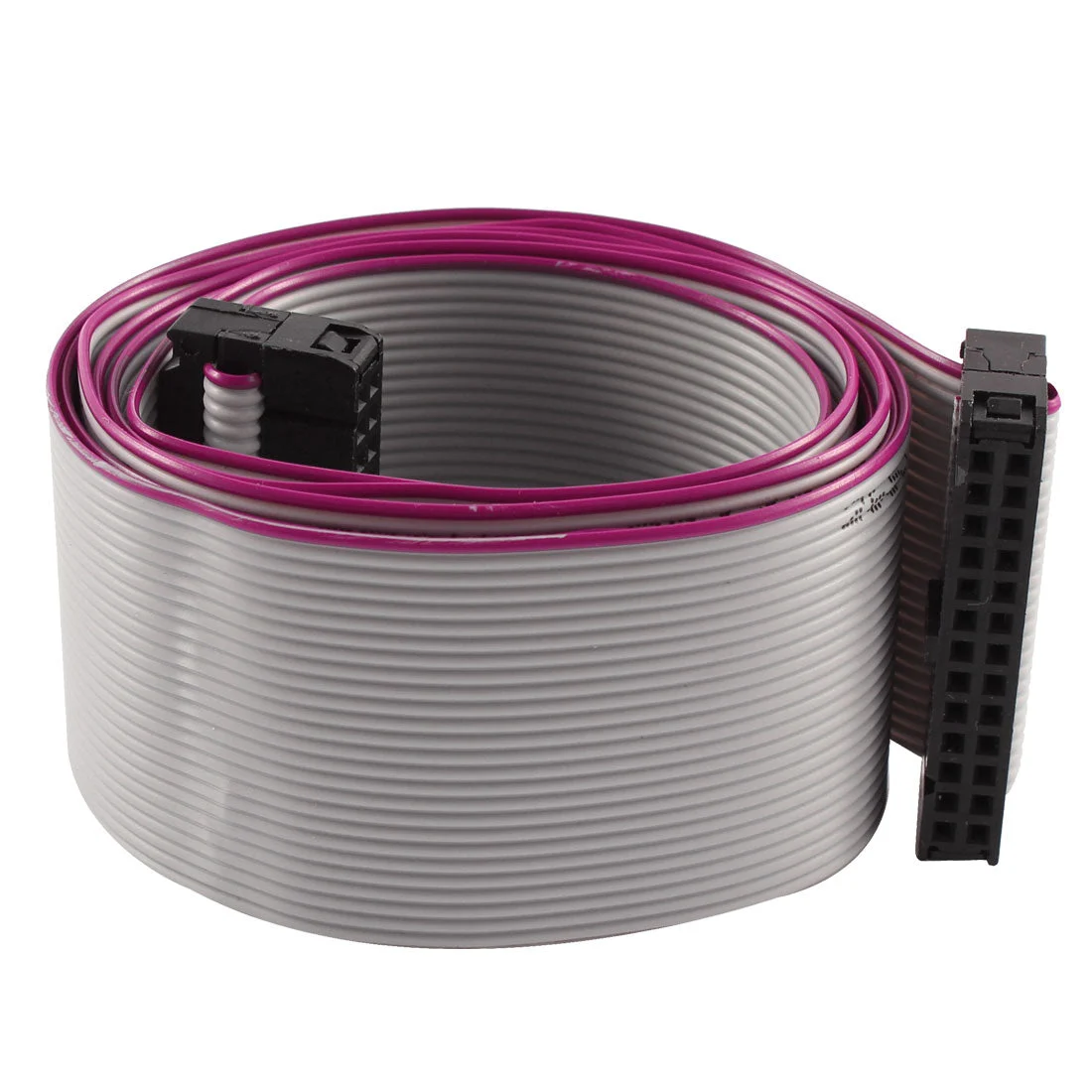 FC-26P IDC 26-Pin F/F Hard Drive Data Extension Wire Flat Ribbon Cable Connector 100cm Long for Motherboard