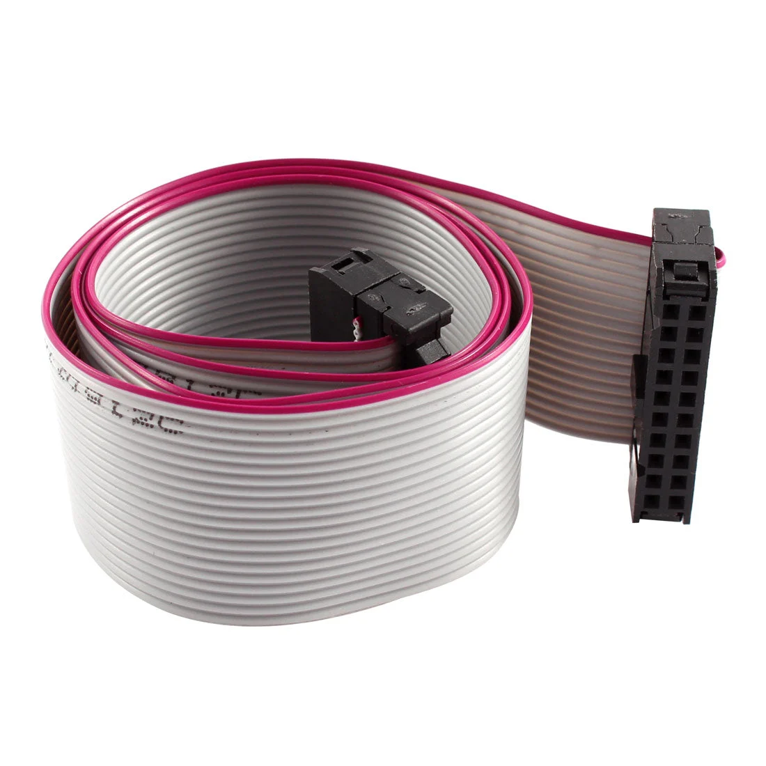 FC-20P IDC 20-Pin F/F Hard Drive Data Extension Wire Flat Ribbon Cable Connector 50cm Long for Motherboard