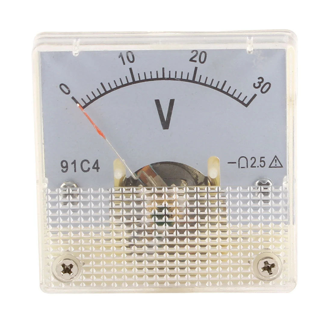 91C4 DC 0-30V Analog Panel Voltmeter Voltage Meter Measuring Gauge Class 2.5