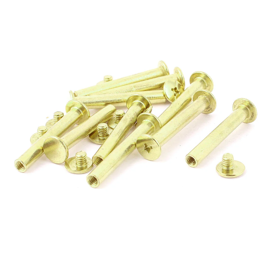 10pcs 5mmx35mm Brass Plated Binding Chicago Screw Post for Album Scrapbook