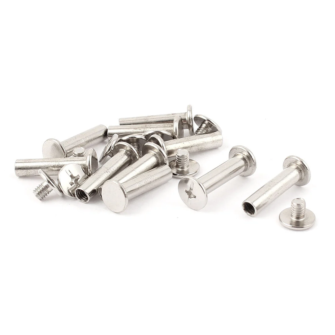10pcs 5mmx20mm Nickel Plated Binding Chicago Screw Post for Album Scrapbook