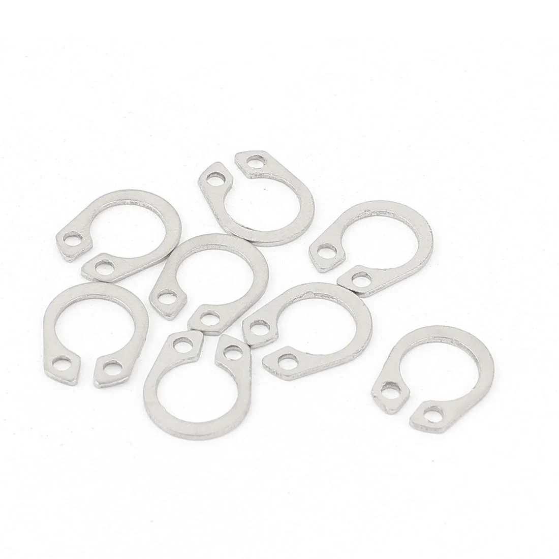 Uxcell 10pcs 304 Stainless Steel External Circlip Retaining Shaft Snap Rings 8mm