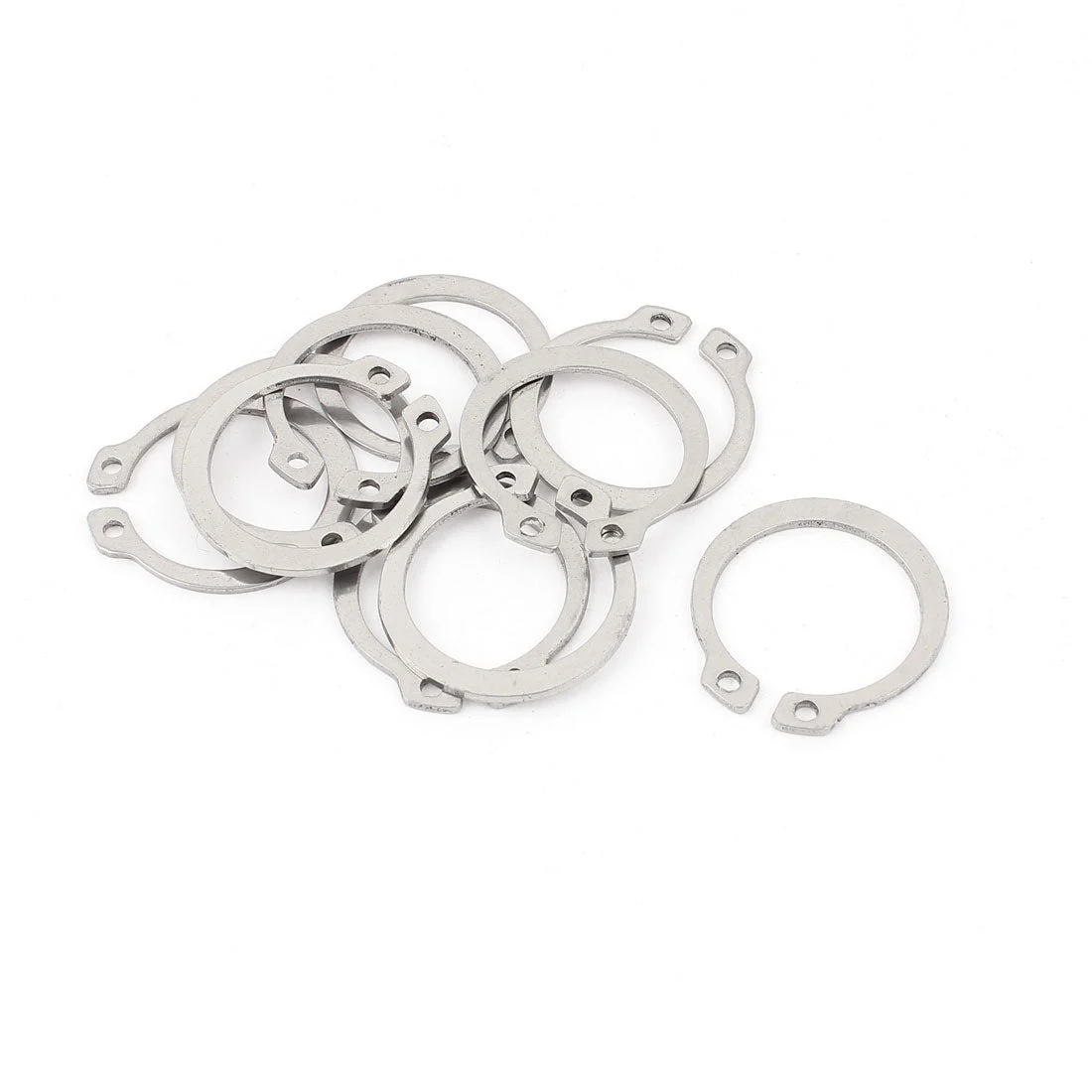 Uxcell 10pcs 304 Stainless Steel External Circlip Retaining Shaft Snap Rings 24mm