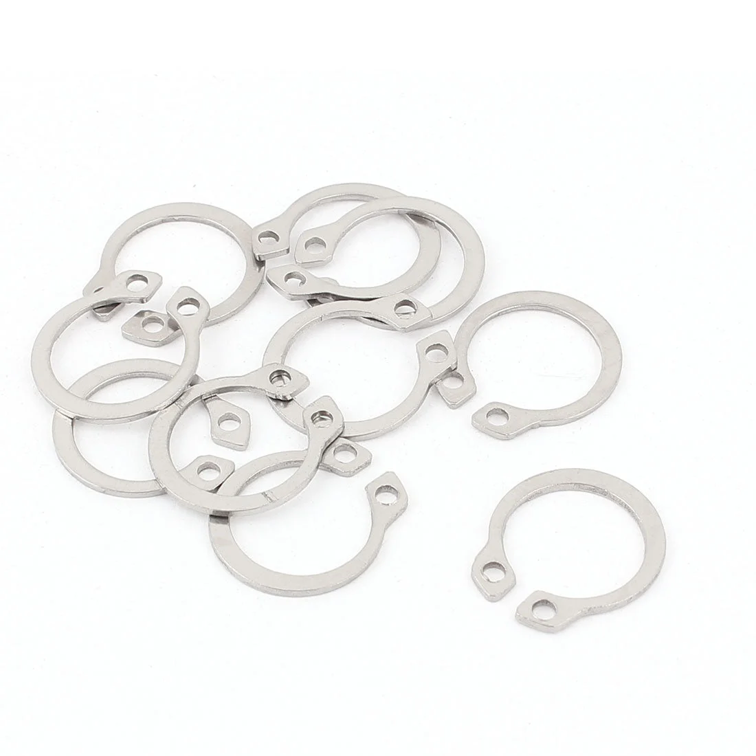 Uxcell 10pcs 304 Stainless Steel External Circlip Retaining Shaft Snap Rings 14mm