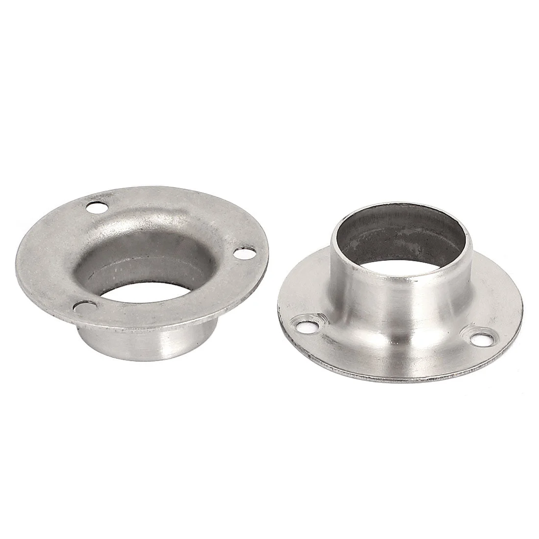 2pcs Wardrobe Hanging Rail Rod End Support Bracket Socket for 25mm Dia Tube