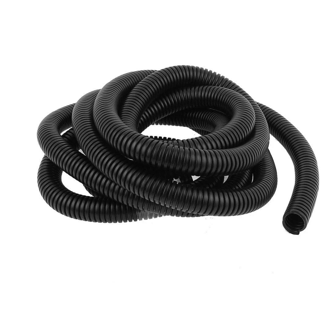 2.8 M 14.5 x 18.5 mm Plastic Corrugated Conduit Tube for Garden,Office Black