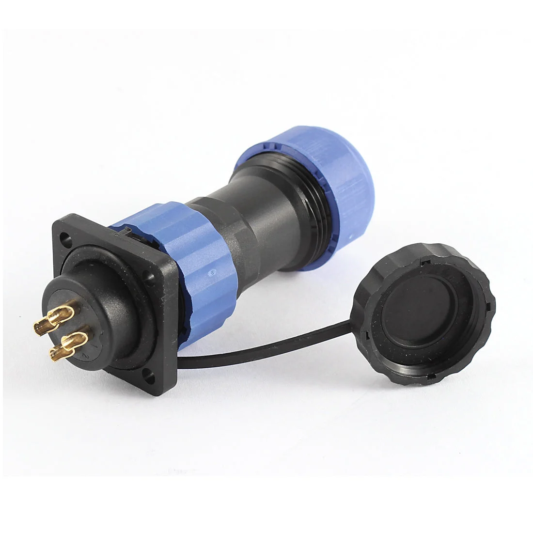 SD20 20mm 4 Pin 4P Square Waterproof Aviation Bellows Connector Socket