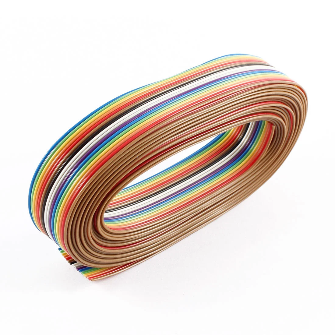 DIY 16P Ribbon Cable IDC Wire 1.27mm Spacing 4M Rainbow Color