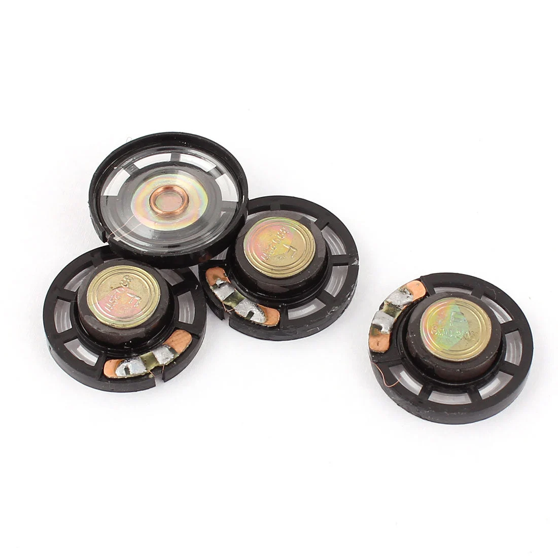 4Pcs 8 Ohm 0.25W 27mm Dia External Magnet Mini Loudspeaker Speaker Horn