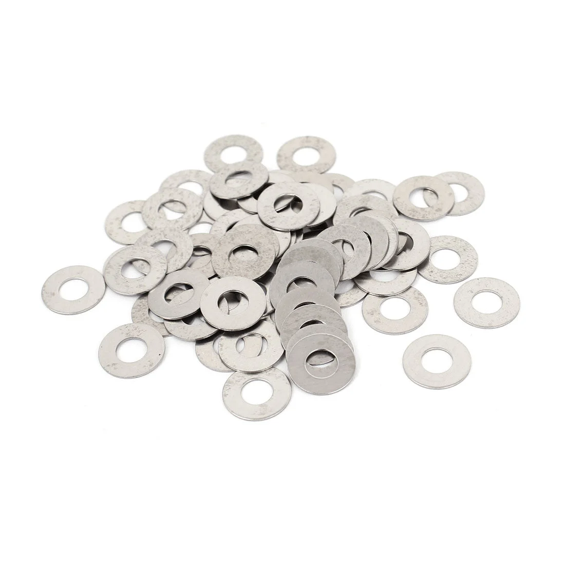 100Pcs M5x12mmx0.5mm Stainless Steel Metric Round Flat Washer for Bolt Screw