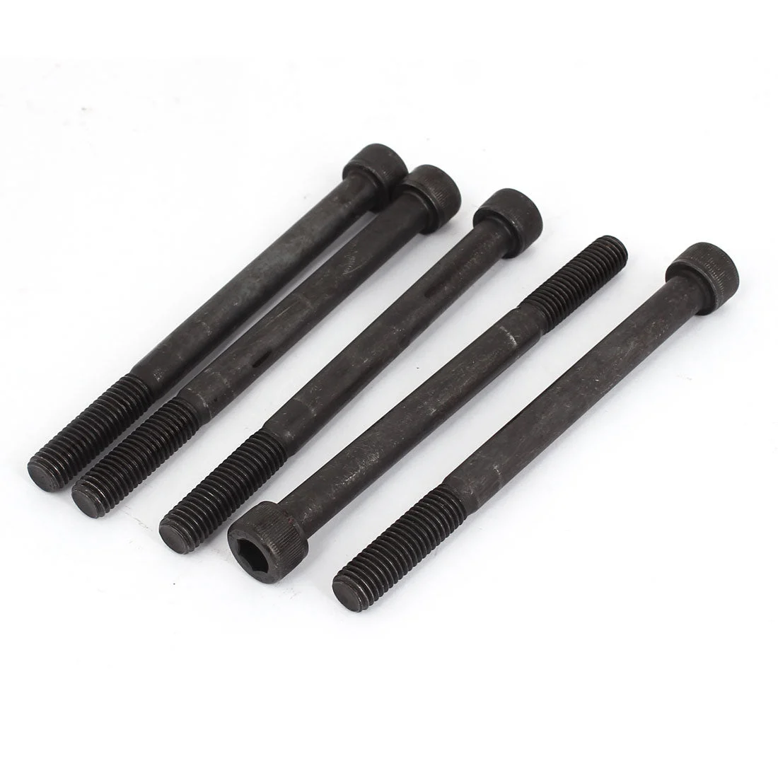 M10 x 120mm 12.9 Alloy Steel Hex Socket Head Cap Screw Bolt Black 5pc