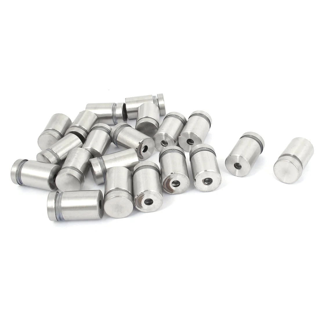 16mm x 25mm Stainless Steel Advertising Frameless Glass Standoff Pins 20pcs