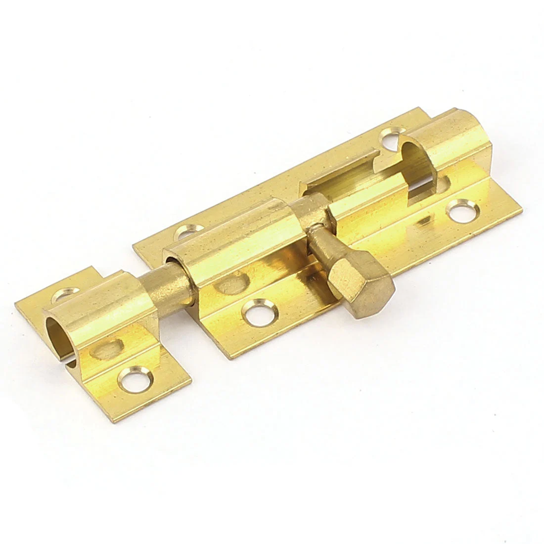 2" Length Brass Door Security Latch Sliding Lock Barrel Bolt Gold Tone