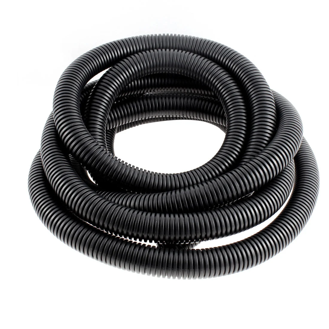 4.95 M 23 x 28.5 mm Plastic Corrugated Conduit Tube for Garden,Office Black