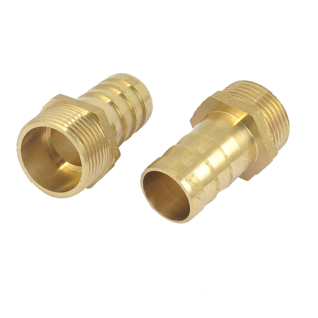 Brass 3/4BSP Male Thread to 19mm Hose Barb Straight Fitting Adapter accoupler 2PCS