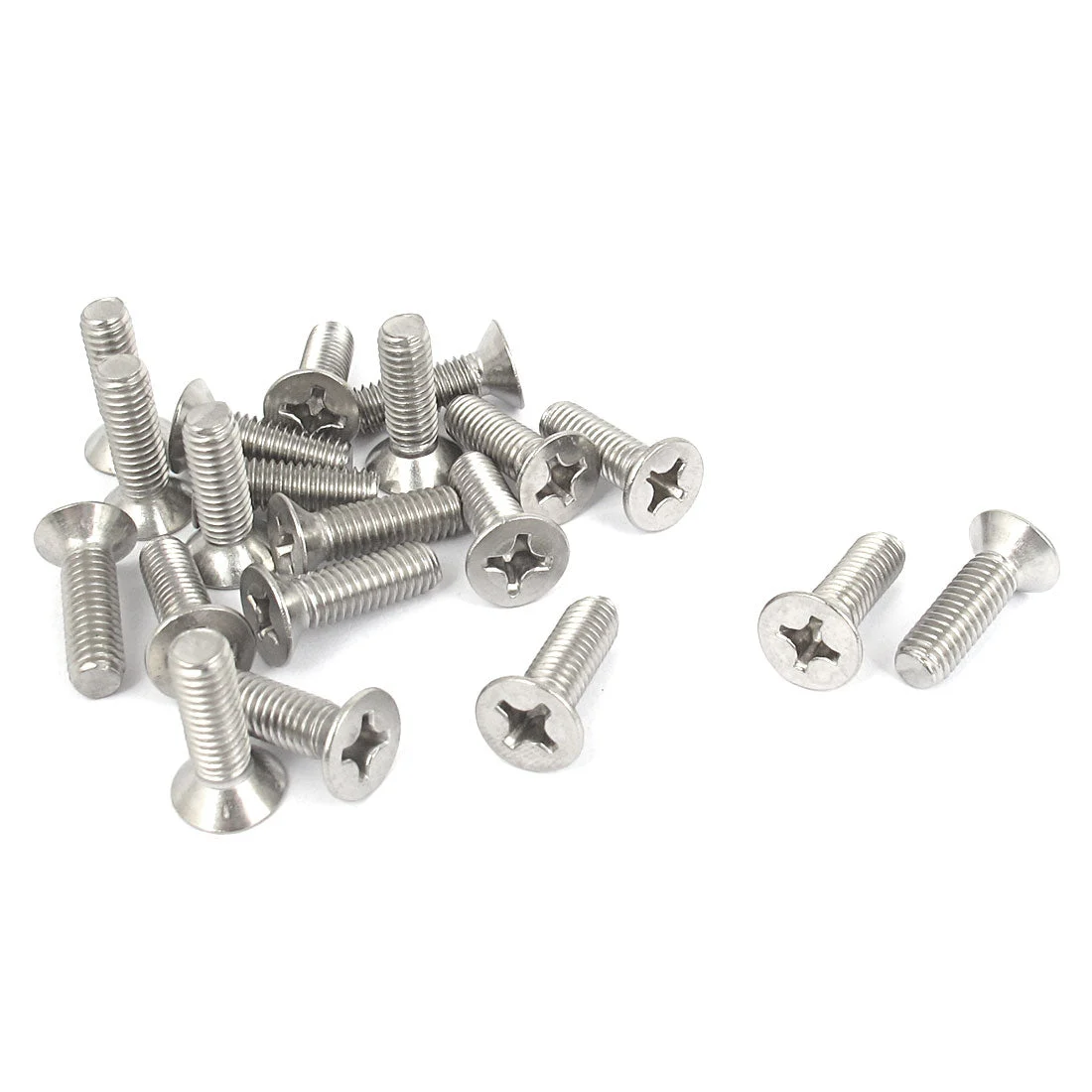 M6 x 20mm Phillips Flat Head Countersunk Bolts Machine Screws 20pcs