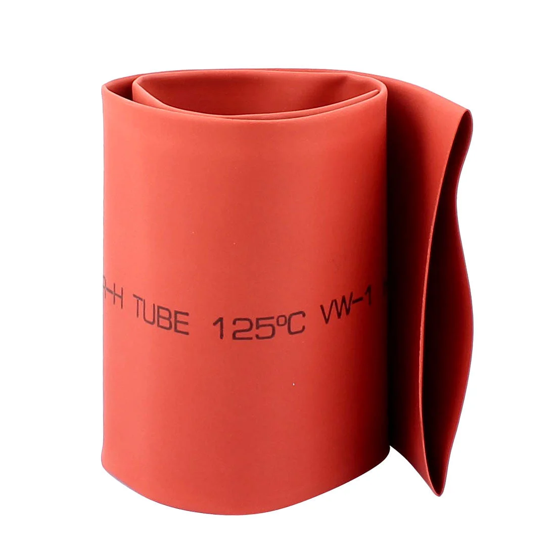 Uxcell 50cm Long 70mm Diameter Red Polyolefin Heat Shrink Cover Wiring Shrinkable Tube